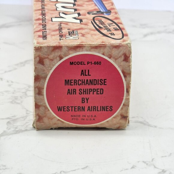 Original K-Tel Knitter Vintage 1964 Instructions 2 Needles Yarn Box P1-660 USA - Picture 6 of 8